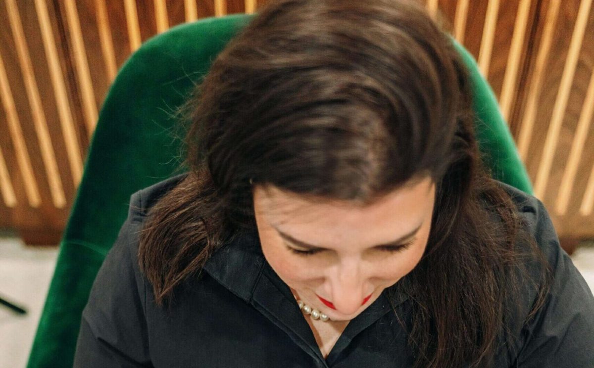 Lea building her latest course